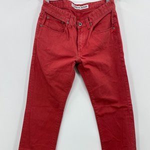 EXPRESS ROCCO SLIM FIT SKINNY LEG RED MENS JEANS
